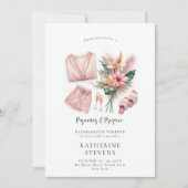 Pyjama Prosecco Bachelorette Tropical 2 Reisschema Kaart (Voorkant)