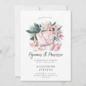 Pyjama Prosecco Bachelorette Tropical 3 Reisschema Kaart (Voorkant)