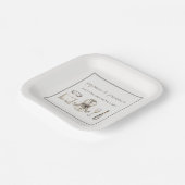 Pyjama & Prosecco gepersonaliseerd vrijgezellenfee Papieren Bordje (Gebogen)