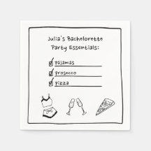 Pyjama & Prosecco Handgeschreven vrijgezellenfeest