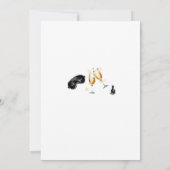 Pyjama Prosecco PJ Party Sassy Bold 30e Verjaardag Kaart (Achterkant)