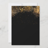 Pyjama Prosecco PJ Slumber Zwart Nieuwjaar Party Kaart (Achterkant)