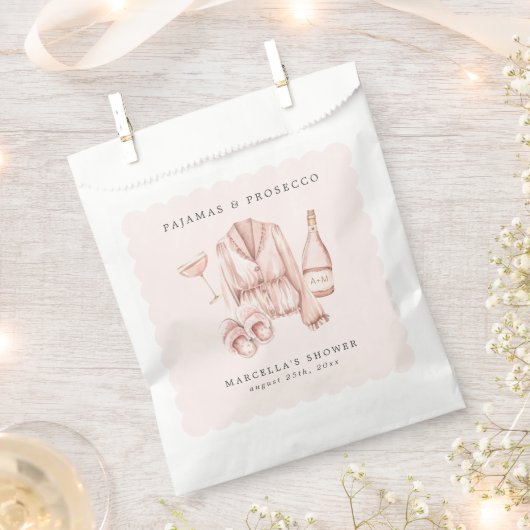 Pyjama & Prosecco Vrijgezellenfeest Bachelorette Bedankzakje (Geknipt)