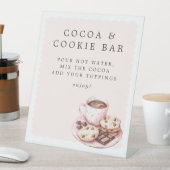 Pyjama & Prosecco Vrijgezellenfeest Cacao & Cookie Reclamebord Met Voetstuk (Insitu)