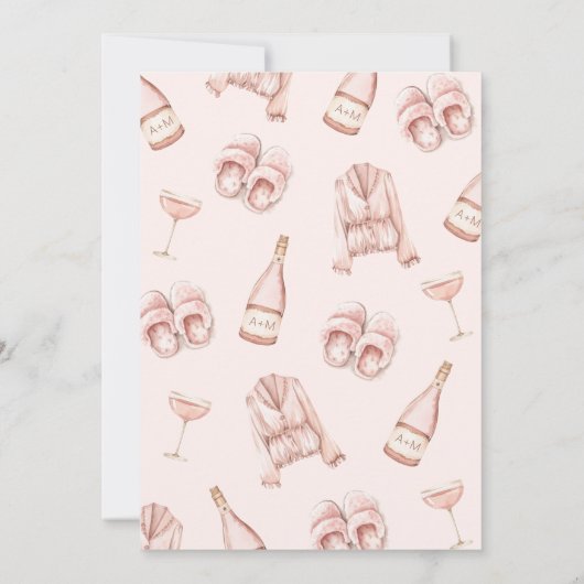 Pyjama & Prosecco wil ze liever gamen Kaart (Achterkant)