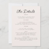 Pyjama Prosecco Wildflower Bachelorette Routebesch Kaart (Achterkant)