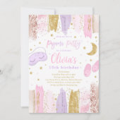 Pyjama Sleepover Verjaardagsfeest Tiener Tween Par Kaart (Voorkant)