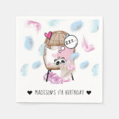 Pyjama Slumber Party gepersonaliseerd Servet (Voorkant)