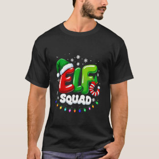Pyjama Xmas EFL-team Grappige Familie Kerstmatch T-shirt