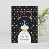 Pyjamafeestje Kaart (Staand voorkant)