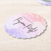 Pyjamafeestje Kleurrijk Pastel Elegant Kartonnen Onderzetters (Gekanteld)