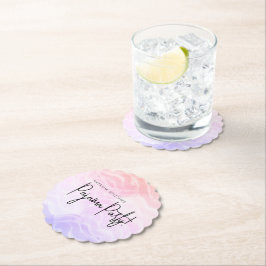 Pyjamafeestje Kleurrijk Pastel Elegant Kartonnen Onderzetters