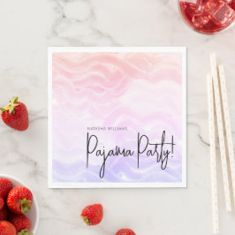 Pyjamafeestje Kleurrijk Pastel Elegant Servet