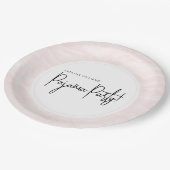 Pyjamaparty Abstract Zachte Roze Patroon Chic Papieren Bordje (Gekanteld)