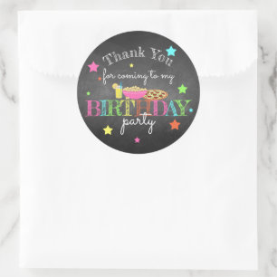 Pyjamaparty Bedankt Sticker