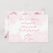 Pyjamaparty verjaardagsfeestje voor kinderen bedankkaart (Voorkant / Achterkant)