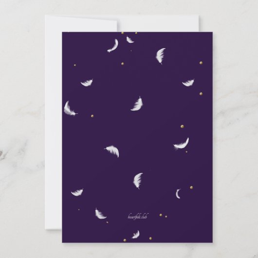 Pyjamaparty voor Meisjes Kaart (Achterkant)