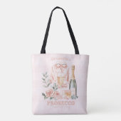 Pyjama's en Prosecco Meidenavakantie Tote Bag (Achterkant)