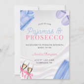 Pyjama's en Prosecco vrijgezellenfeest Kaart (Voorkant)