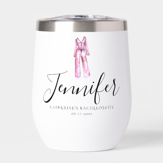 Pyjamas Prosecco Chic Bachelorette Party Dank u (Voorkant)