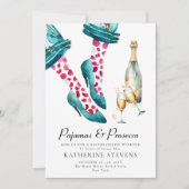 Pyjamas Prosecco Chic Bachelorette Party Route Kaart (Voorkant)