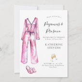 Pyjamas Prosecco Chic Bachelorette Party Route Kaart (Voorkant)