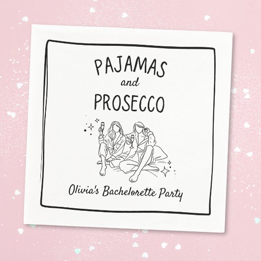 Pyjama's & Prosecco Persoonlijk Afscheid Met de Me Servet