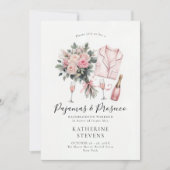 Pyjamas Prosecco Roos Bachelorette Party Routebesc Kaart (Voorkant)