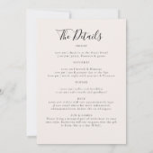 Pyjamas Prosecco Roos Bachelorette Party Routebesc Kaart (Achterkant)