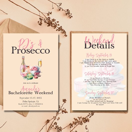 Pyjamas Prosecco Spa Bachelorette Party Route Kaart