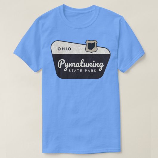 Pymatuning State Park Ohio Welkomstbord T-shirt (Design voorkant)