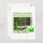 Pynnösen Lomamökit briefkaart - pas aan (Voorkant / Achterkant)