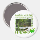 Pynnösen Lomamökit magnet (Voorkant / Achterkant)