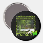 Pynnösen Lomamökit magnet (Voorkant / Achterkant)