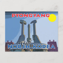 Pyongyang, bezoek Noord-Korea Briefkaart
