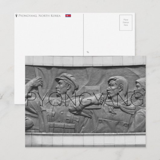 Pyongyang, Noord-Korea Ansichtkaart Briefkaart (Voorkant / Achterkant)