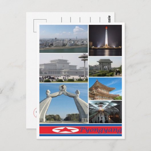 Pyongyang - Noord-Korea - Briefkaart (Voorkant / Achterkant)