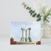 Pyongyang, Noord-Korea Briefkaart (Staand voorkant)