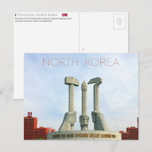 Pyongyang, Noord-Korea Briefkaart