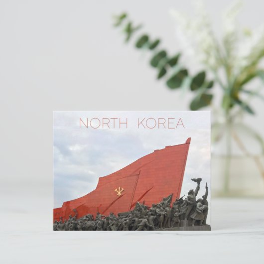 Pyongyang, Noord-Korea Briefkaart (Staand voorkant)