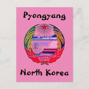 Pyongyang, Noord-Korea (DVK) Heremitisch Koninkrij Briefkaart