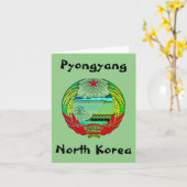 Pyongyang, Noord-Korea (DVK) Heremitisch Koninkrij Kaart (Gele Bloem)