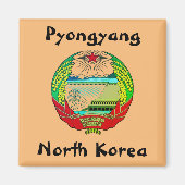 Pyongyang, Noord-Korea (DVK) Heremitisch Koninkrij Magneet (Voorkant)