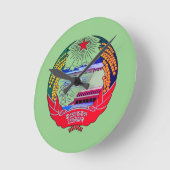 Pyongyang, Noord-Korea (DVK) Heremitisch Koninkrij Ronde Klok (Hoek)