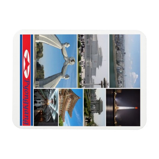 Pyongyang - Noord-Korea - Magnet Magneet (Horizontaal)