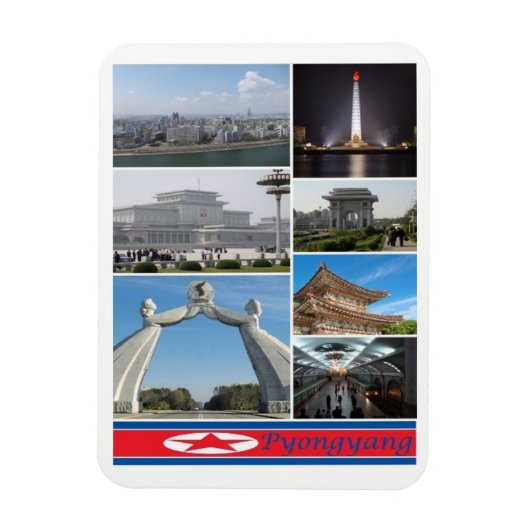 Pyongyang - Noord-Korea - Magnet Magneet (Verticaal)