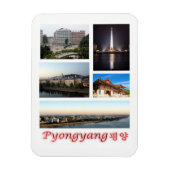 Pyongyang - Noord-Korea - Mozaïek - Magnet Magneet (Verticaal)