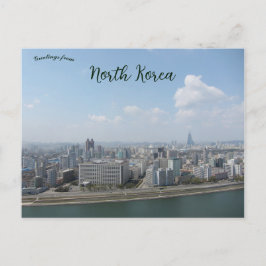 Pyongyang Western Uitzicht Noord-Korea Briefkaart
