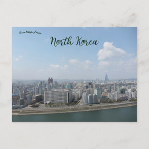 Pyongyang Western Uitzicht Noord-Korea Briefkaart