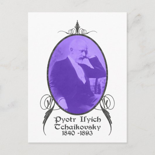 Pyotr Il'yich Tchaikovsky Briefkaart (Voorkant)
